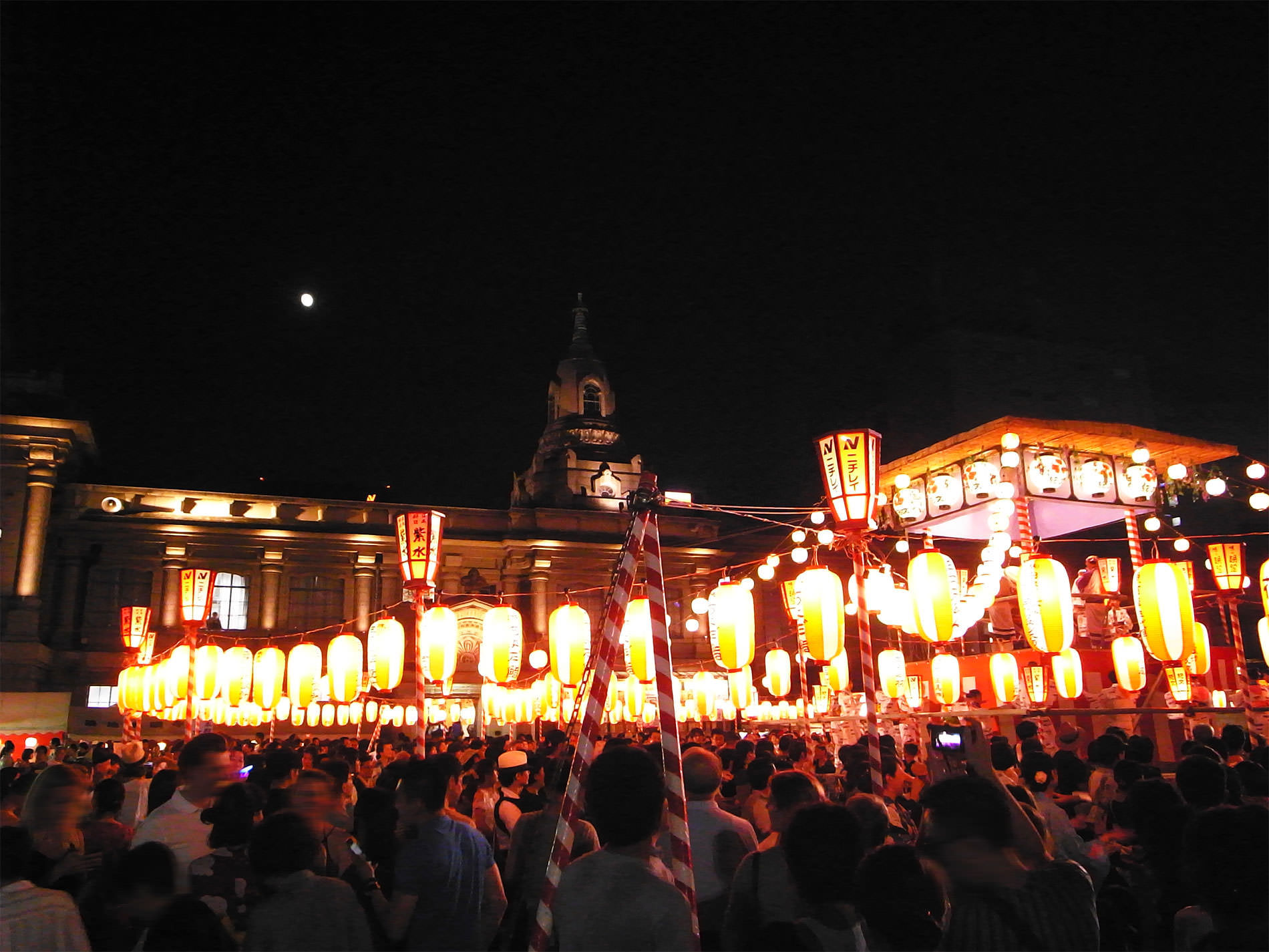 築地本願寺 納涼盆踊り 2017 と、渋谷盆踊りへ寄り道 | Tsukiji hongwanji temple BON festival dance 2017 and Shibuya BON festival dance