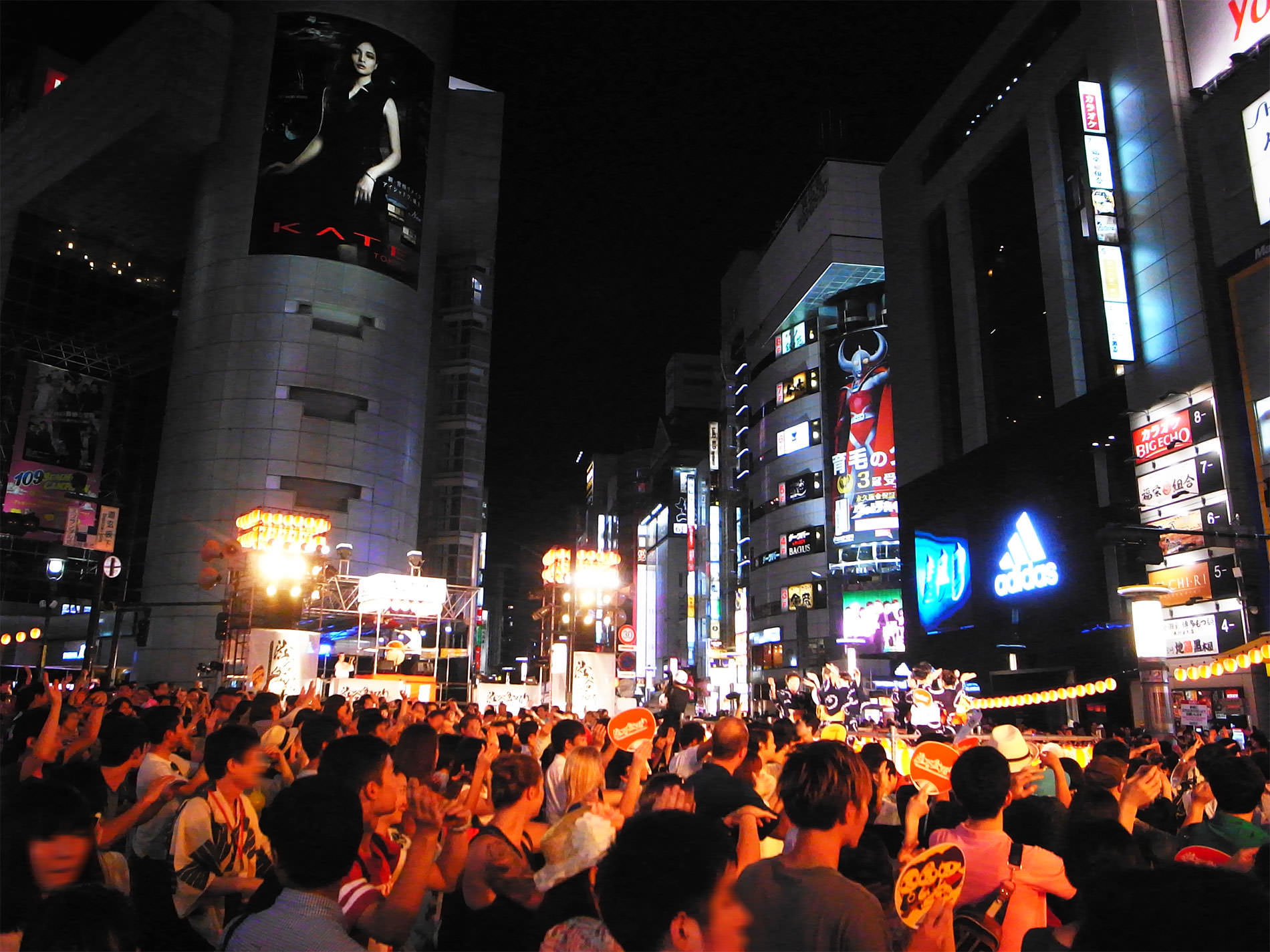 築地本願寺 納涼盆踊り 2017 と、渋谷盆踊りへ寄り道 | Tsukiji hongwanji temple BON festival dance 2017 and Shibuya BON festival dance